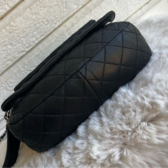 MICHAEL KORS Black Flap Cheyenne Crossbody Quilted Chain Shoulder Bag Mercer - Picture 7 of 13